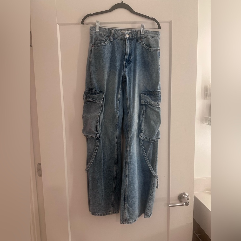 Zara Blue Flare & Wide Leg Jeans